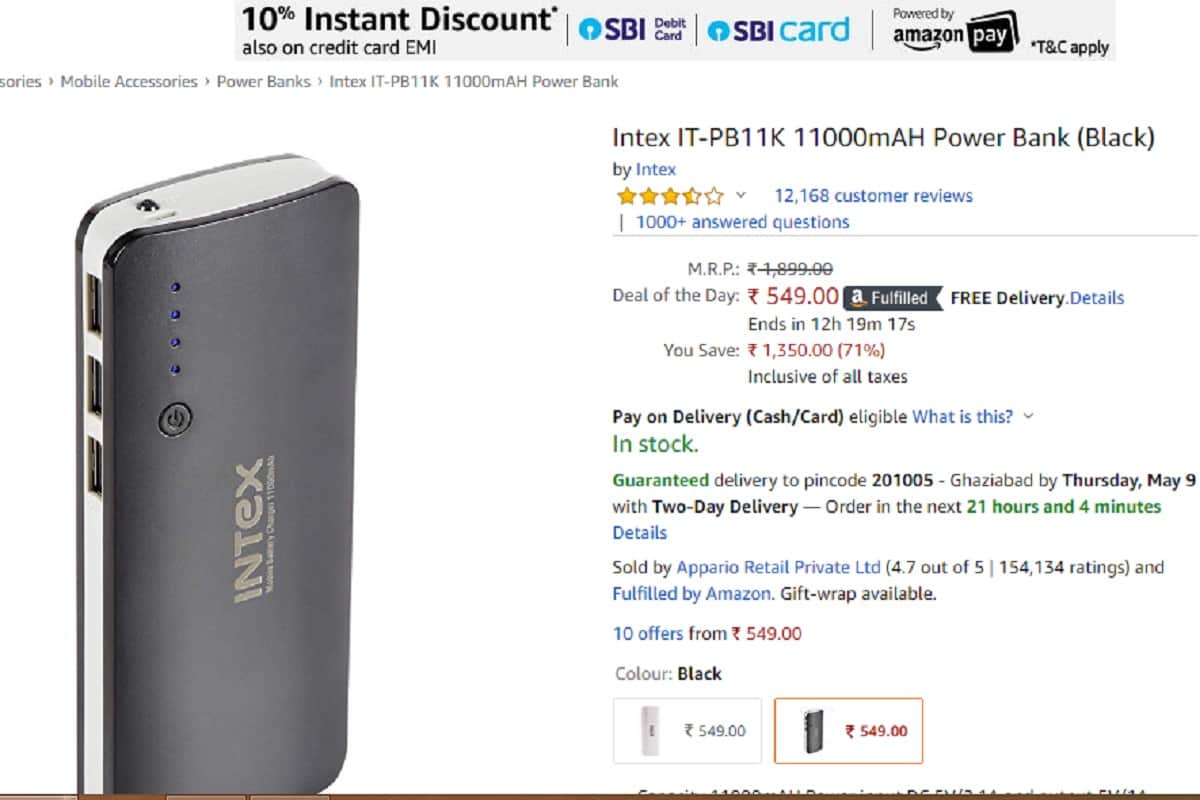 Amazon Summer Sale 2019: buy these 7 power banks at Rs 499 onward including mi, intex and micromax