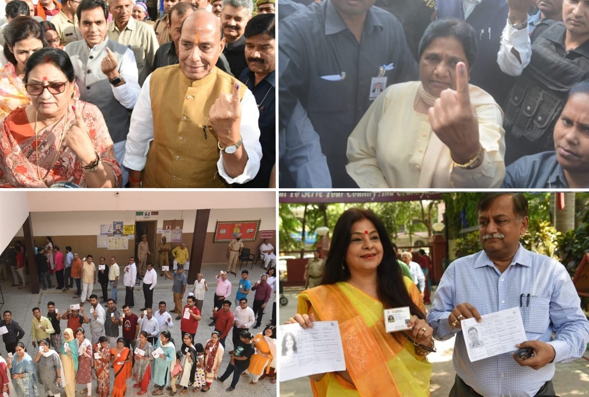 latest photos of lok sabha election 2019 in lucknow