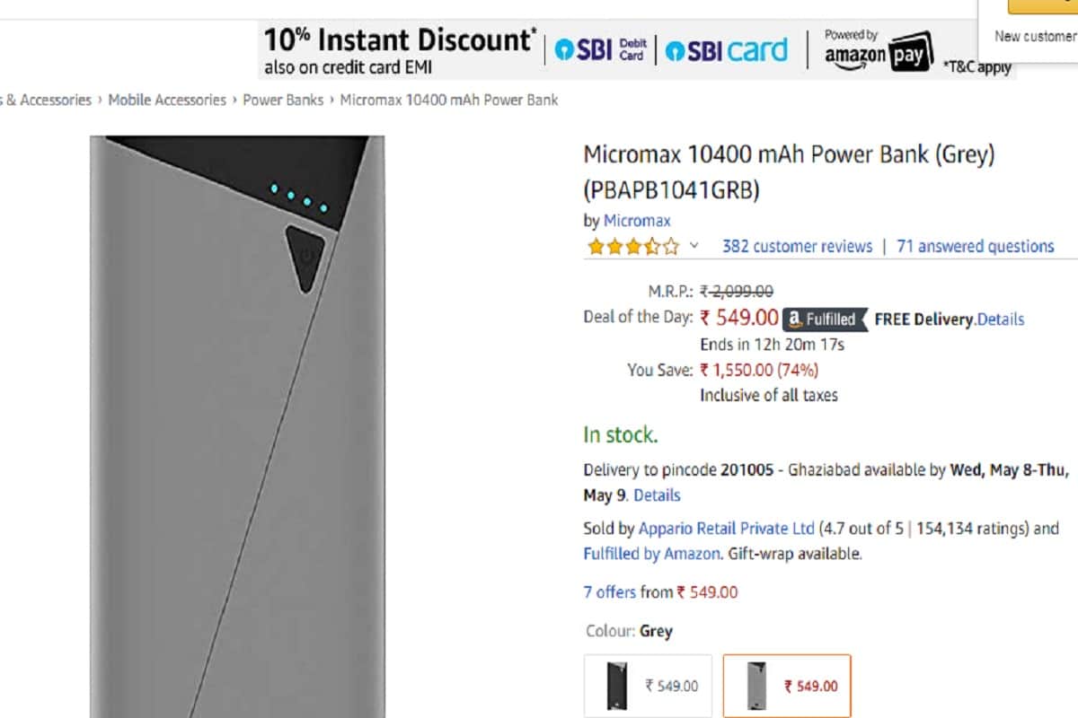 Amazon Summer Sale 2019: buy these 7 power banks at Rs 499 onward including mi, intex and micromax