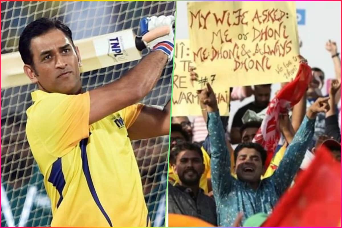 ms dhoni crazy fan announce to leave his wife for CSK skipper