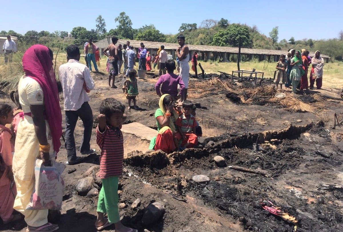 seven year old boy killed in fire in Pandoga Una Himachal Pradesh