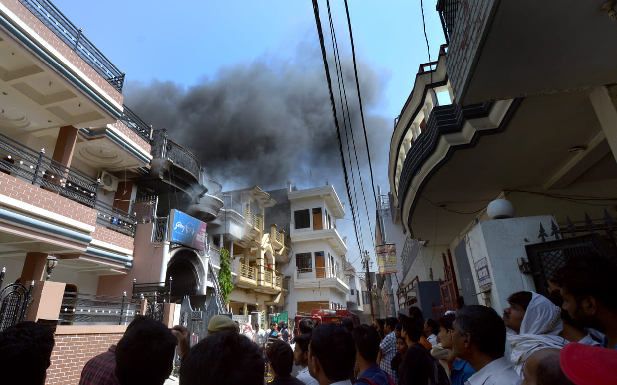 ... it was a serial blast, collapsed house