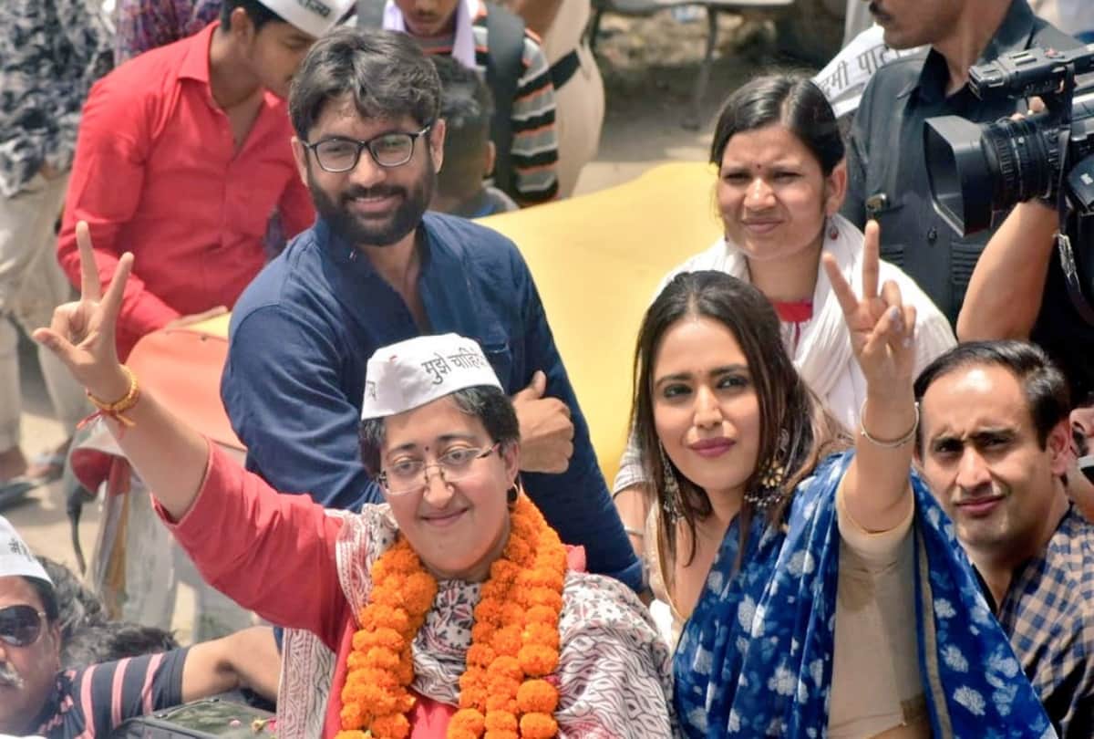 Lok Sabha chunav 2019 Jignesh ,Prakash Raj and Swara Bhaskar campaign for AAPCandidate Atishi