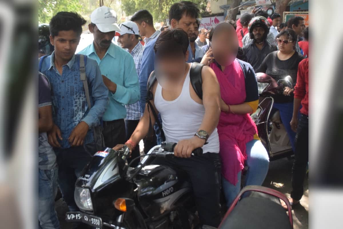 Bjp leader beaten a husband wife in meerut after a minor hit in the car
