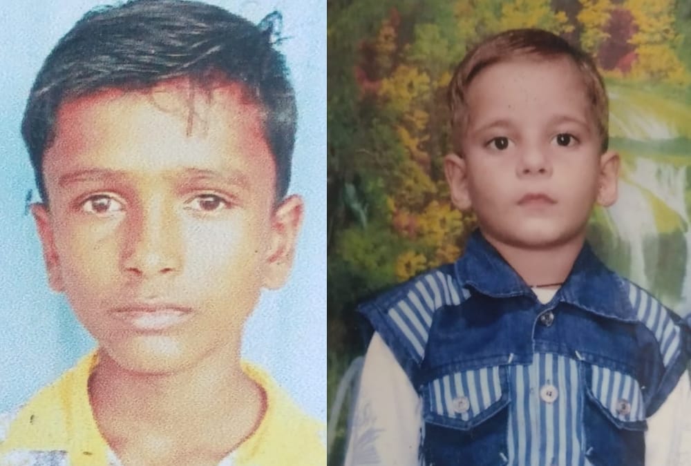 Two children died after getting drown in a pond of a village.