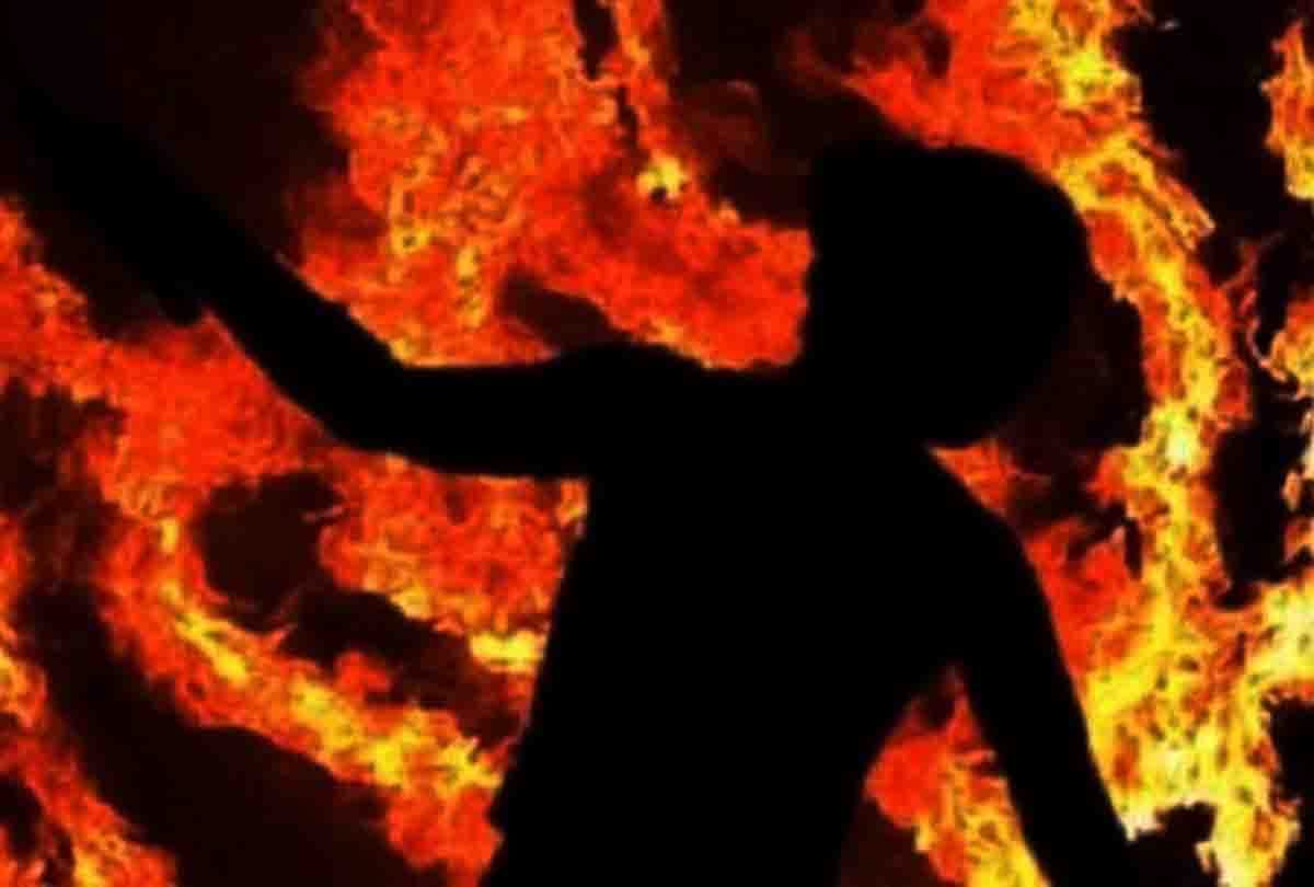 husband brutally burned his wife