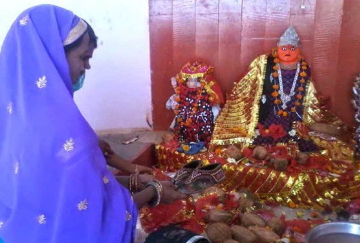 Unique Temple where people offers slippers and sandals to Maa Durga