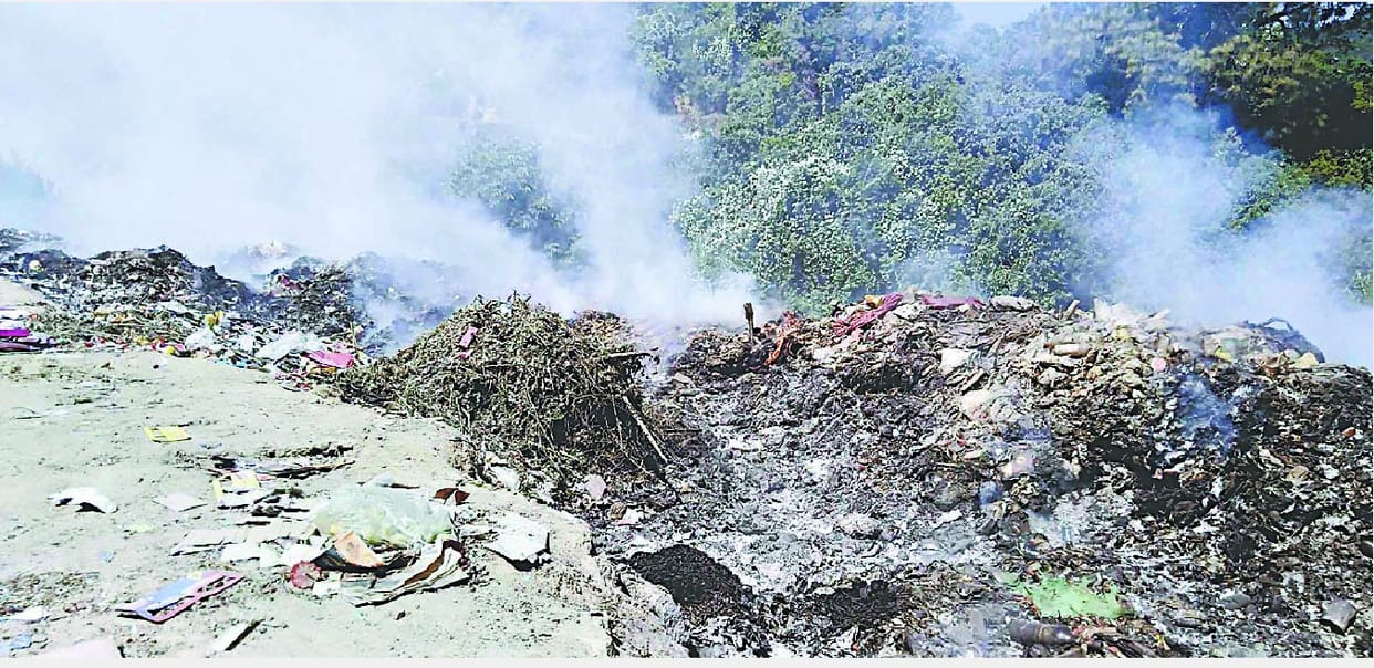 fire in waste