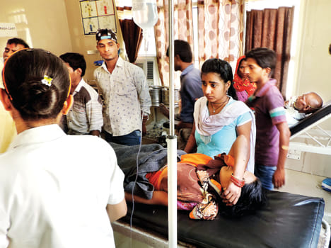 People with malaria and typhoid are helpless