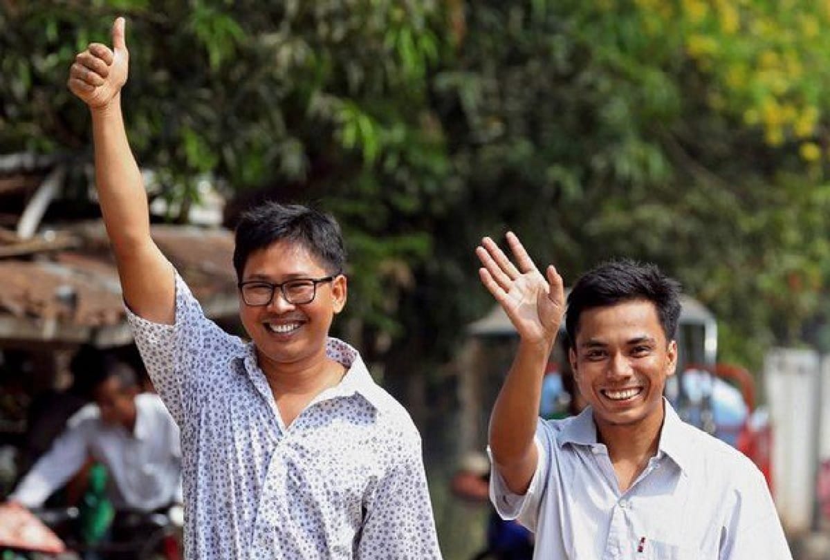 Myanmar President waives punishment of two Reuters journalists