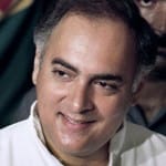 पूर्व प्रधानमंत्री राजीव गांधी।