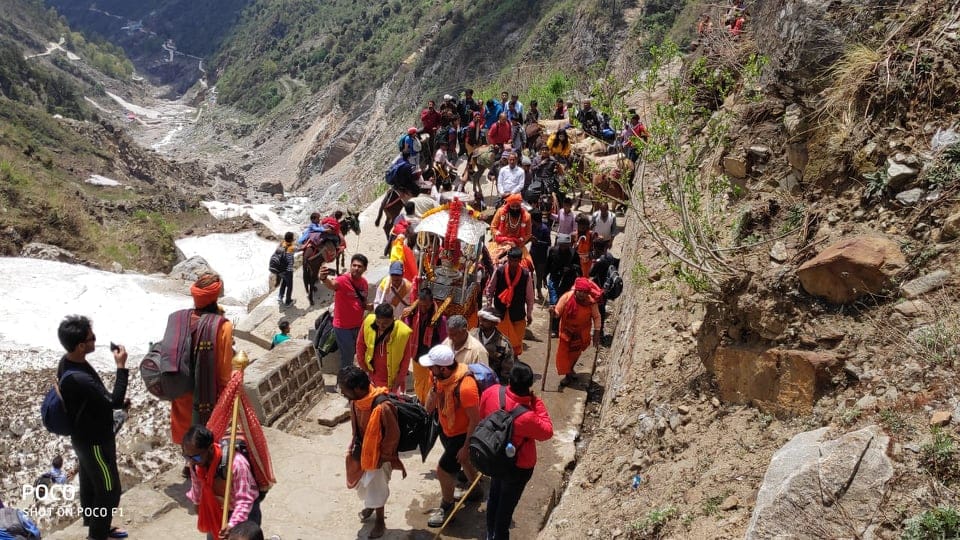 Baba Kedar Doli reacheed kedarnath dham before Door open for char dham yatra 2019