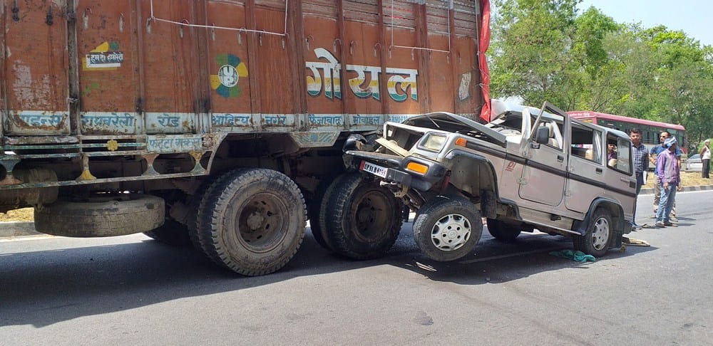 1 died, 7 injured in accident