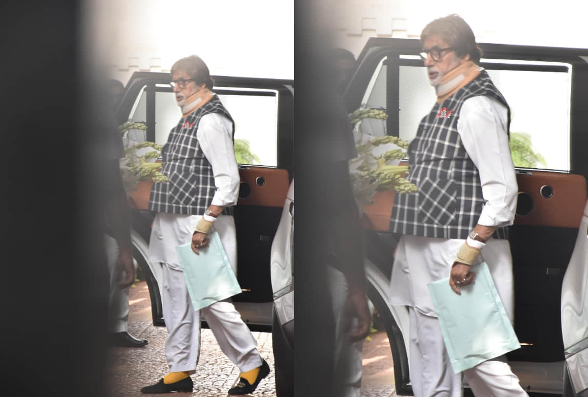 amitabh bachchan spotted producer anand pandit house in mumbai with emraan hashmi