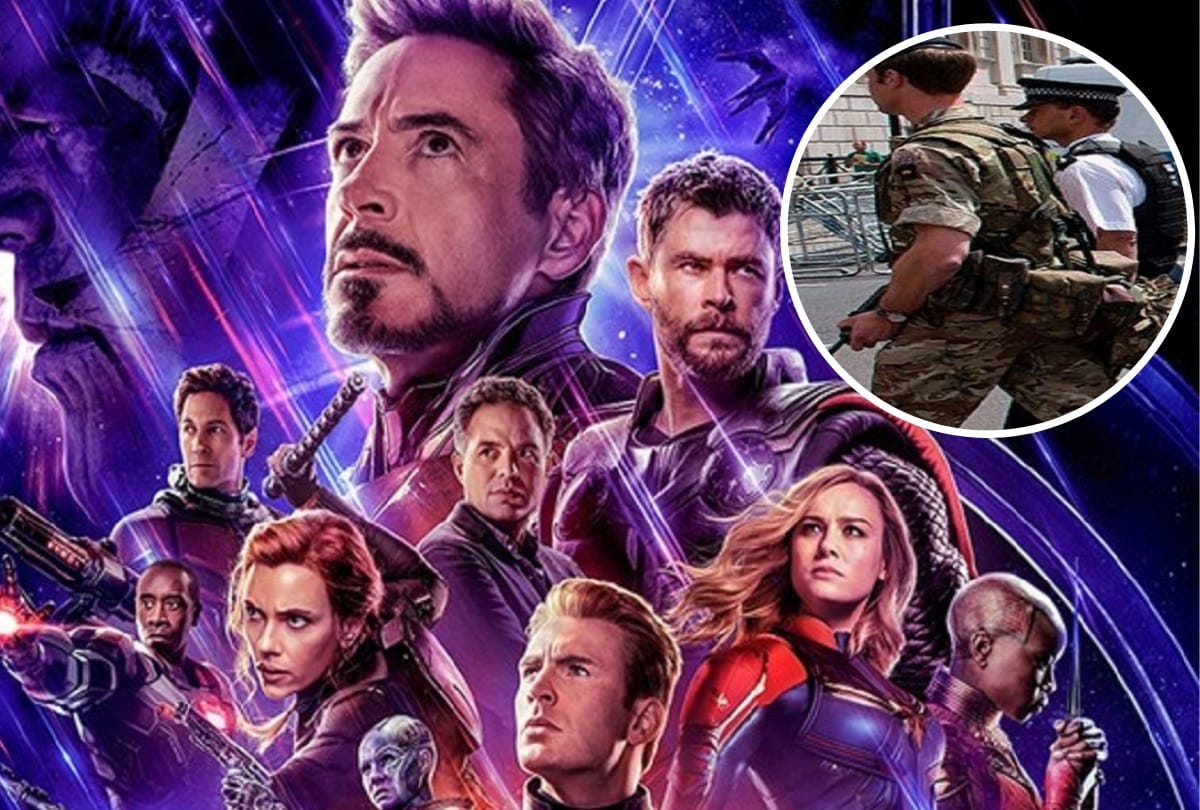 korean armed troop arrived to see avengers endgame leaving duty arrested