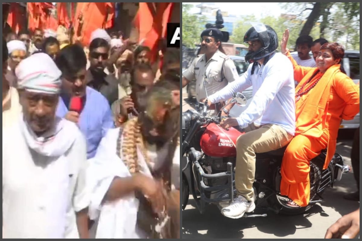 Lok Sabha Chunav 2019: Sadhvi Pragya bike rally campaign after releasing manifesto in Bhopal