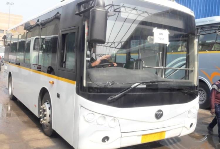 new routes for five electric city buses in lucknow