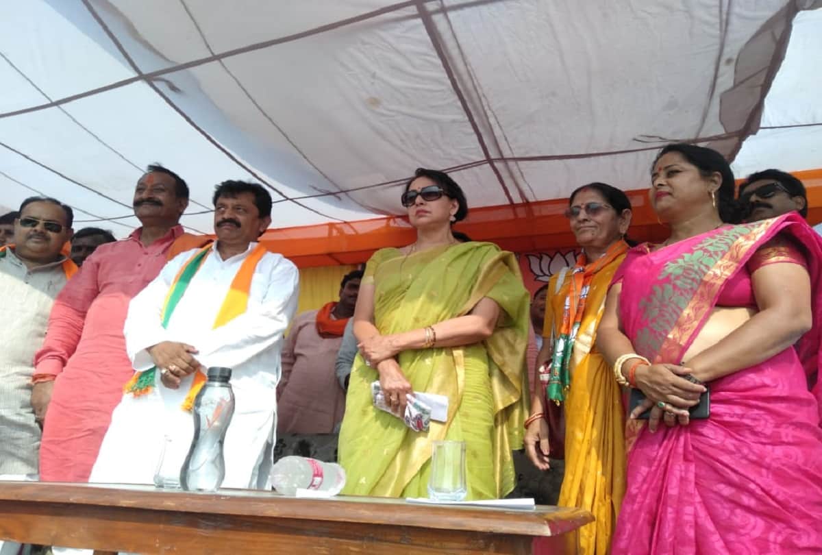 lok sabha elections 2019 hema malini addressing rally in kushinagar