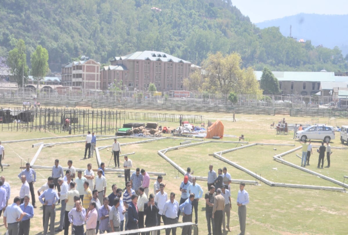lok sabha election 2019: SPG in Paddal ground mandi for PM narender Modi rally