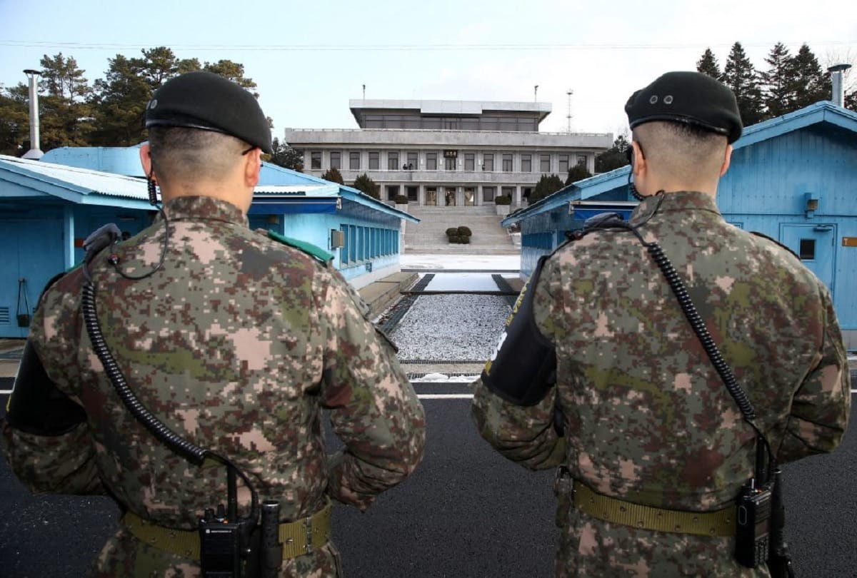 korean armed troop arrived to see avengers endgame leaving duty arrested