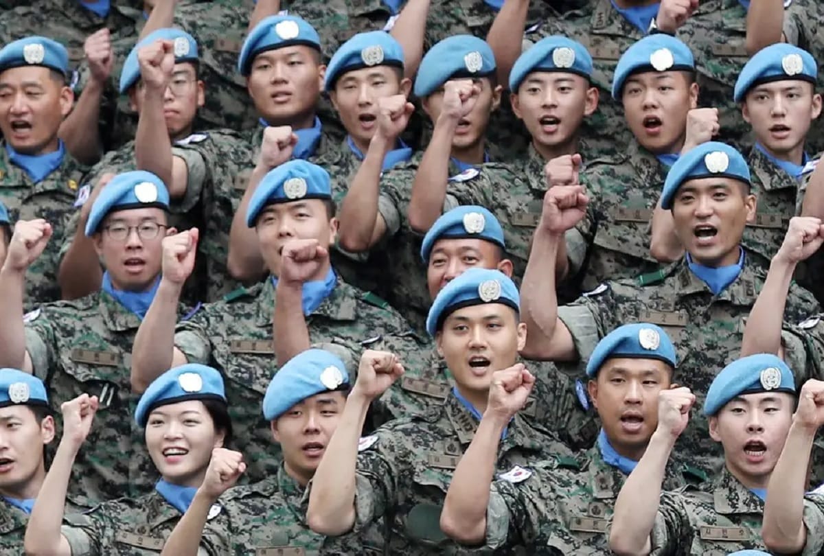 korean armed troop arrived to see avengers endgame leaving duty arrested