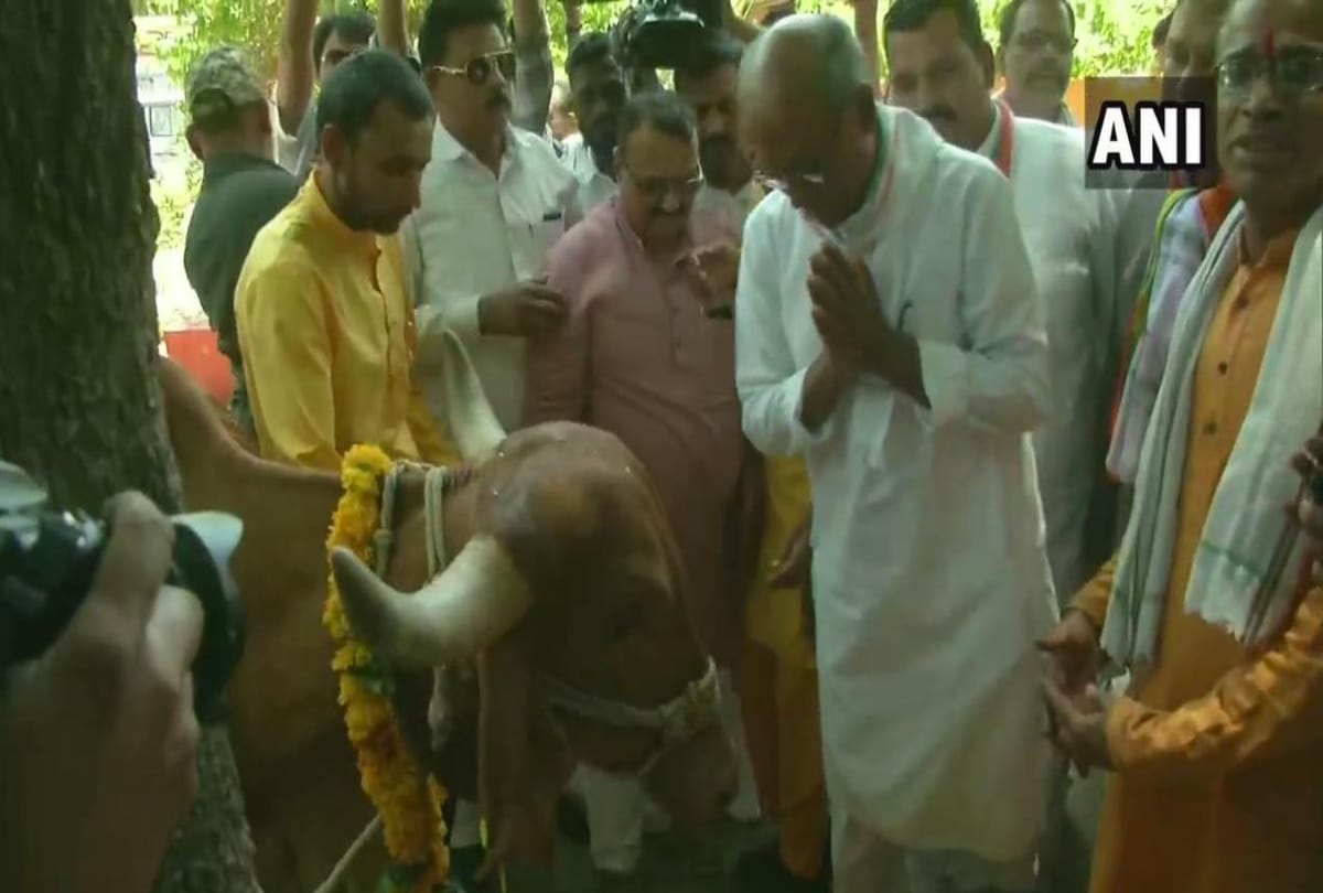 Lok sabha chunav 2019 Digvijaya Singh offers prayers at Gayatri Temple Bhopal