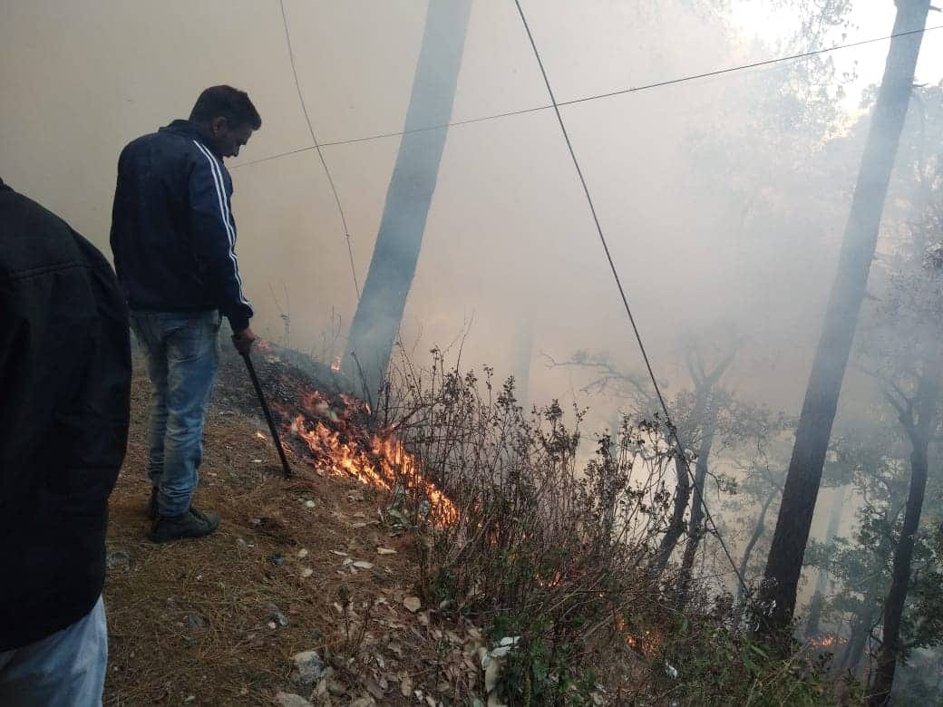wildfire out of control in uttarakhand