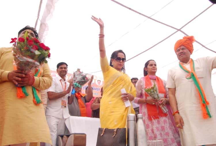 Lok sabha election 2019, Hema Malini addresses rally in Jind of Haryana