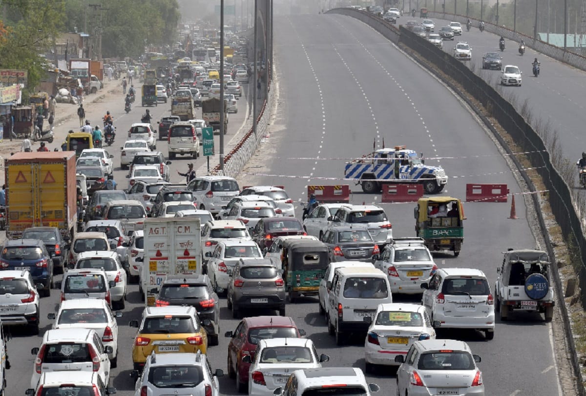 Part of the flyover made at Hero Honda Chowk fell on Wednesday morning in Gurugram