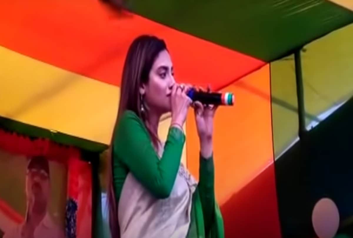 Lok Sabha Chunav 2019: TMC Nusrat Jahan stage collapse rally in Basirhat