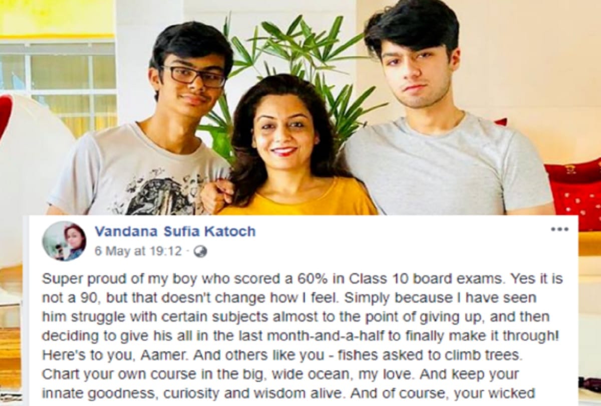 cbse 10th result 2019 son got 60 percent mom celebrating on facebook post goes viral