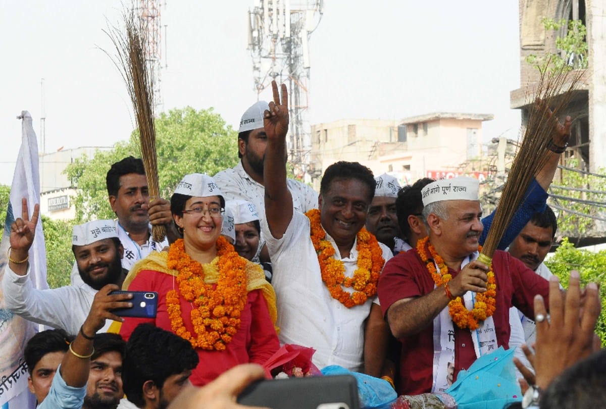 The candidates were afraid to promote in the markets of Old Delhi