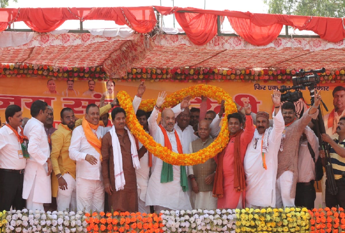 Lok Sabha Elections 2019 Amit Shah attack on congress and Gathbandhan, Ask who Lead party