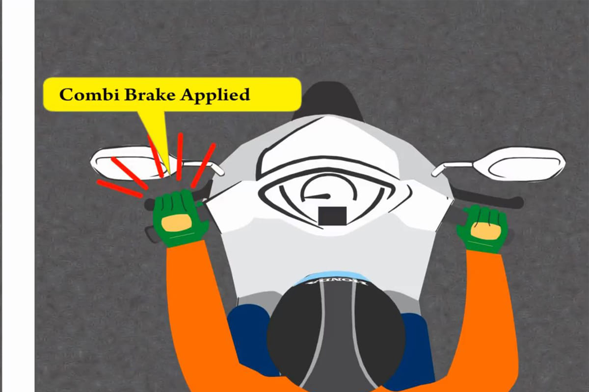 How to work Combined braking system in bike