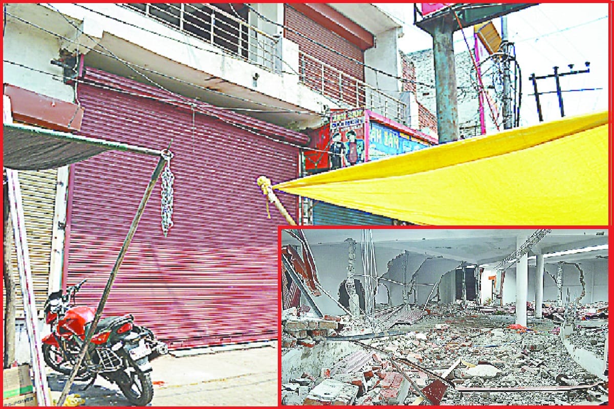The illegal construction work is going on in the complex in Meerut and Amar Ujala had disclosed