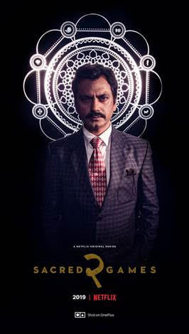 Nawazuddin Siddiqui and Saif Ali Khan web series Sacred Games 2 poster shoot by mobile