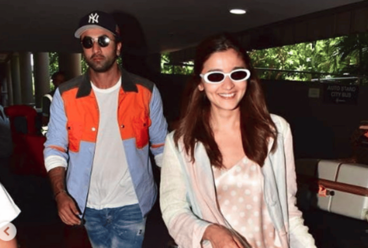 alia bhatt and ranbir kapoor arrive london spoot mumbai airport