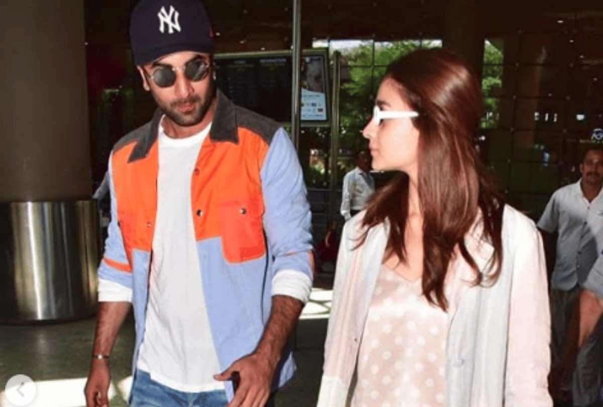 alia bhatt and ranbir kapoor arrive london spoot mumbai airport