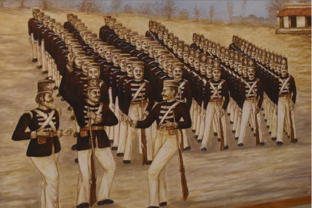 Indian soldiers had killed the British officer and then hoisted the tricolor on the Red Fort