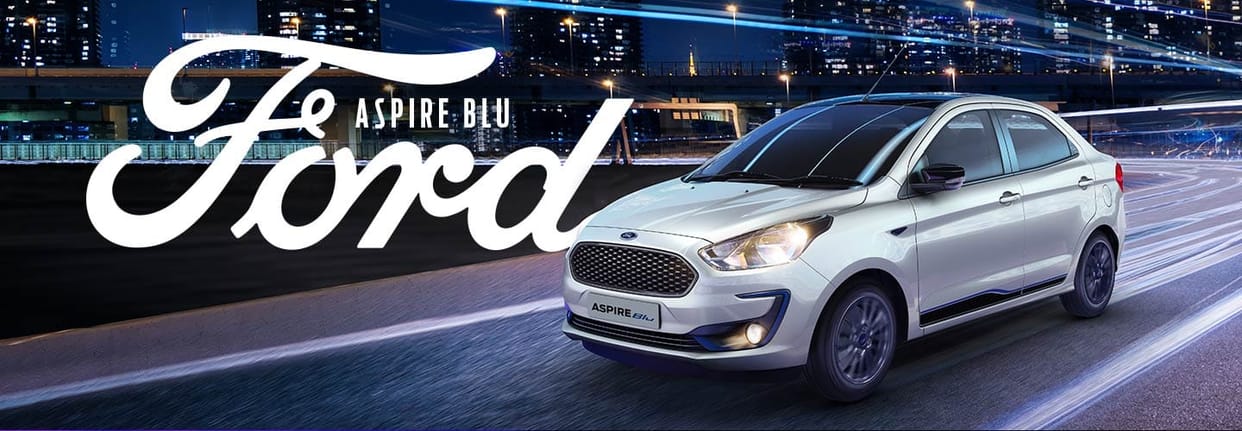 sub compact sedan ford aspire blu launched in india, priced at rs 7.40 lakhs