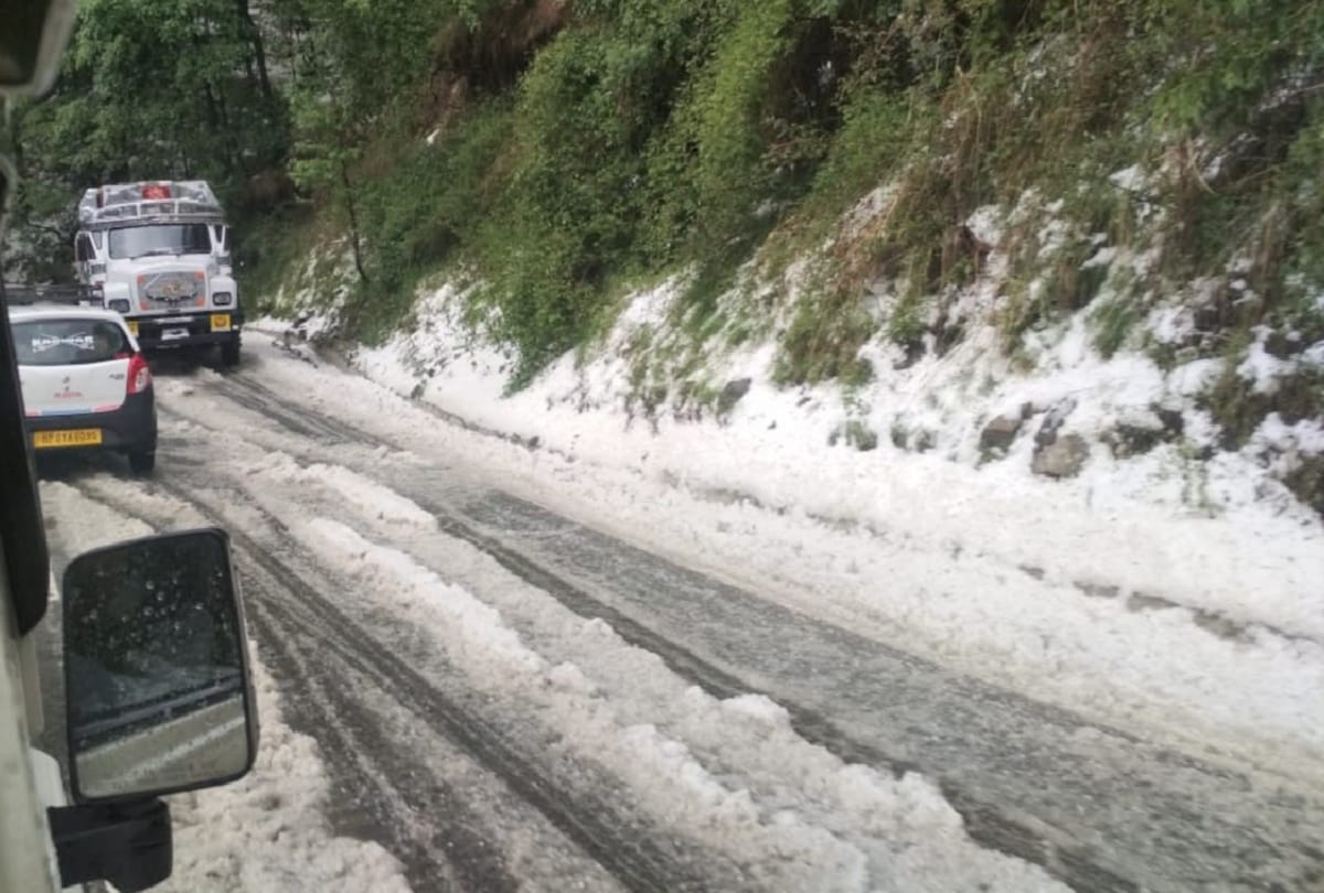 heavy hail storm and storm recorded in himachal