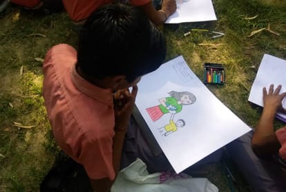 amar ujala aparajita 100 million smiles Organizing Drawing Competition today on mothers day