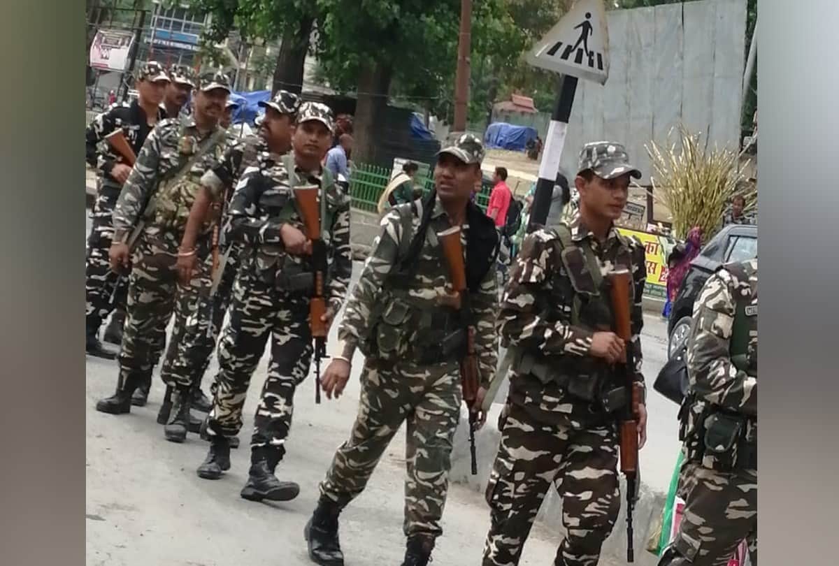 Lok Sabha Election 2019 Sashastra Seema Bal Jawans Flag March in Kullu Himachal Pradesh