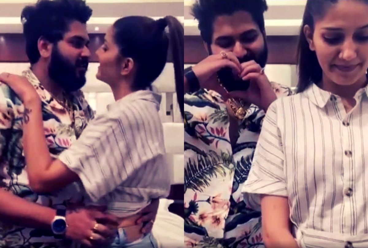 sapna chaudhary tik tok romantic video viral on social media