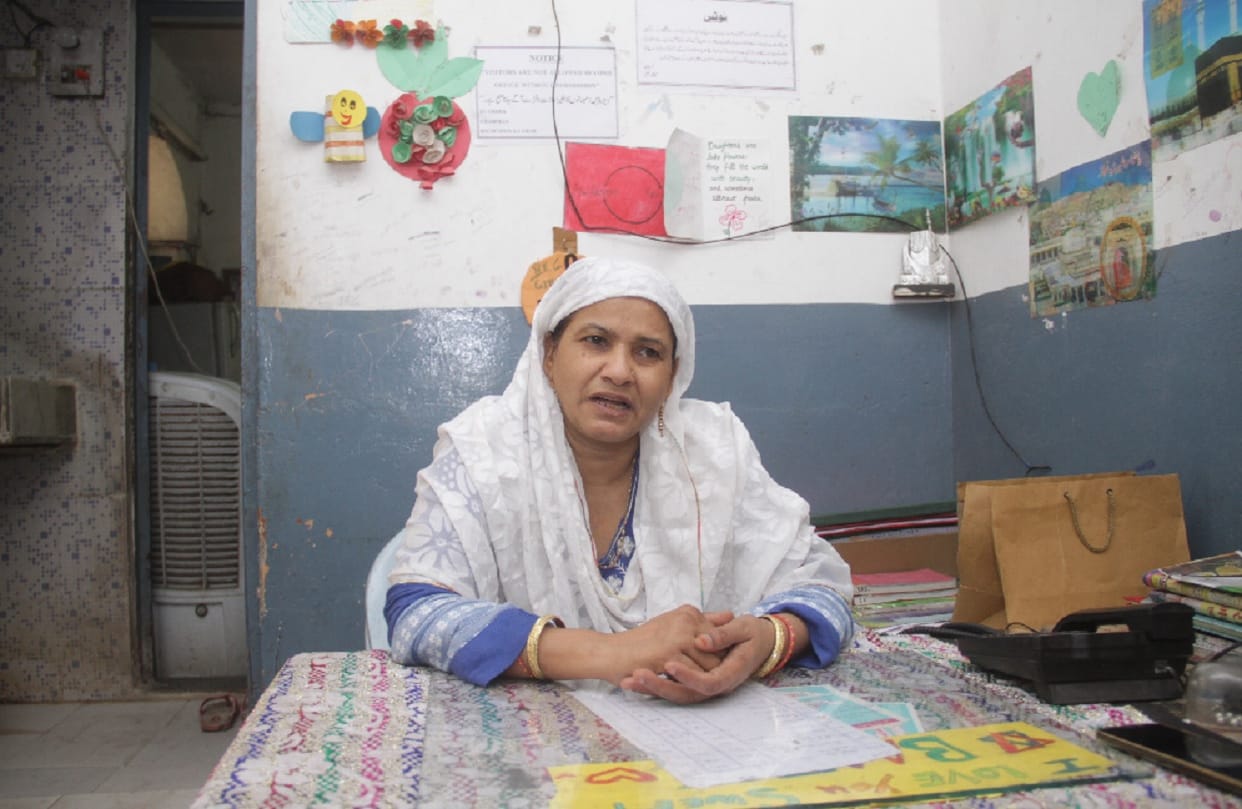 mothers day najma teach orphan girls in matia mahal delhi
