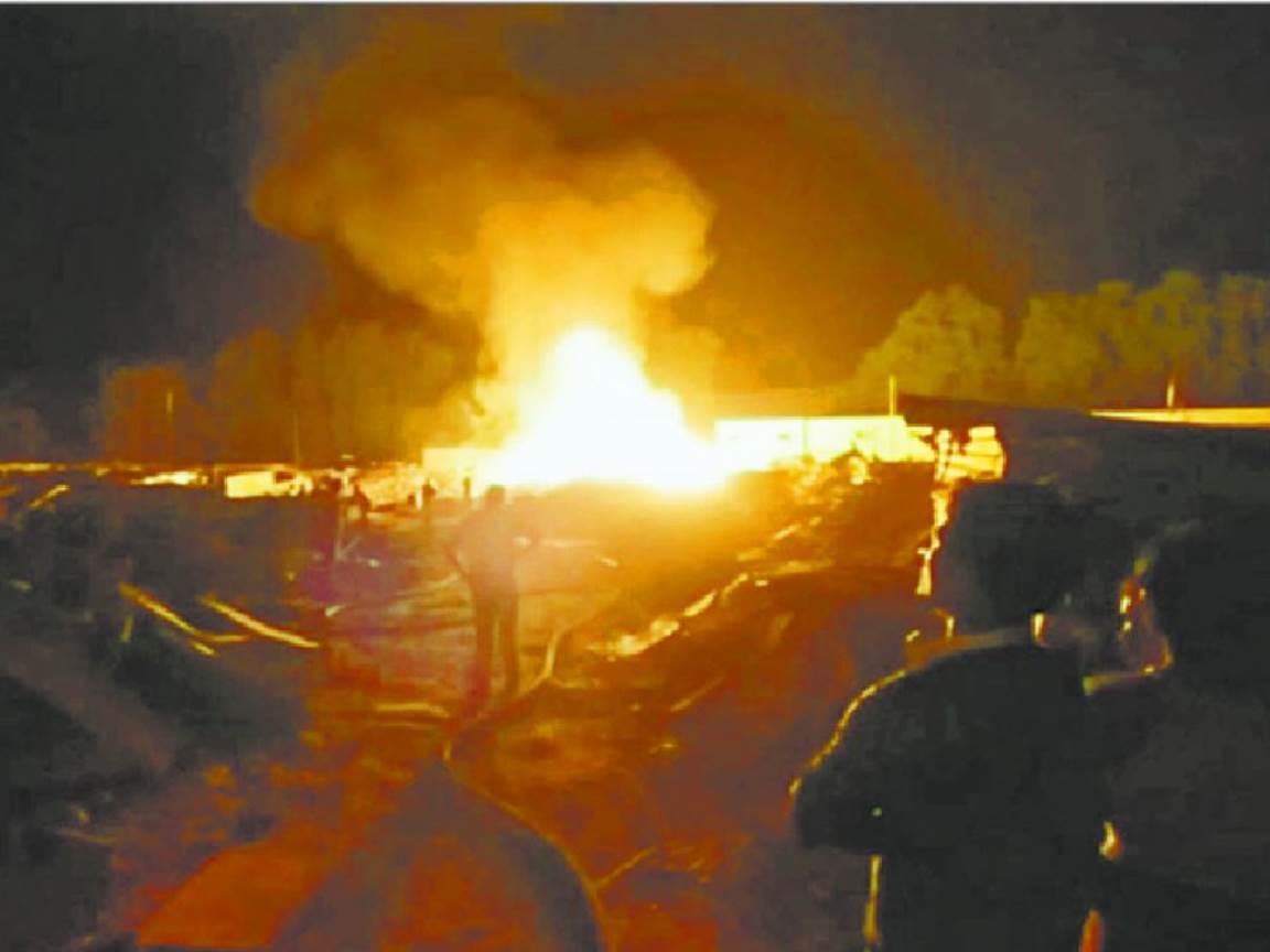 bahraich : fire broke out in medical college dumping yard