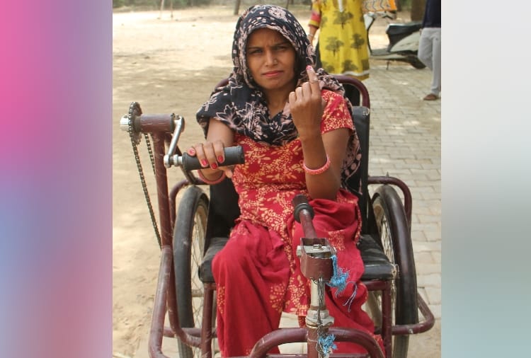 Lok sabha elections 2019, Beautiful photos during voting in Haryana