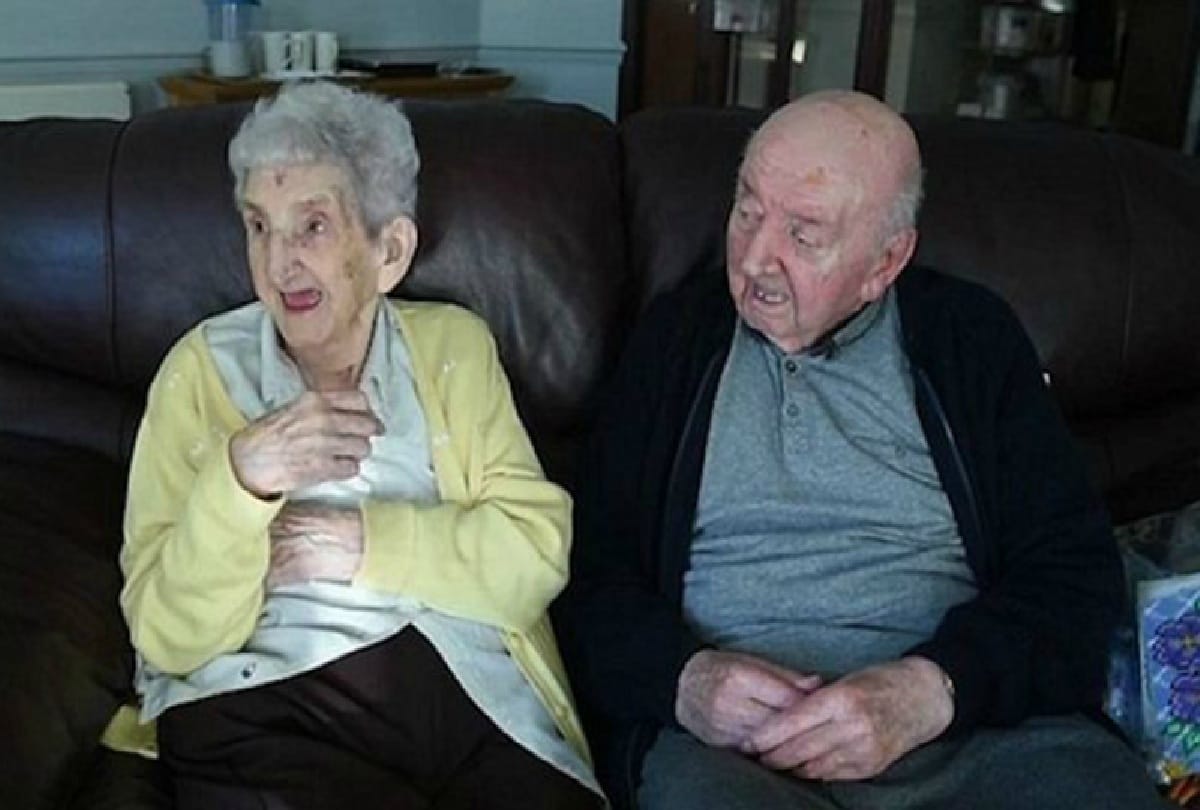 mothers day special 100 year old mother and 82 year old son
