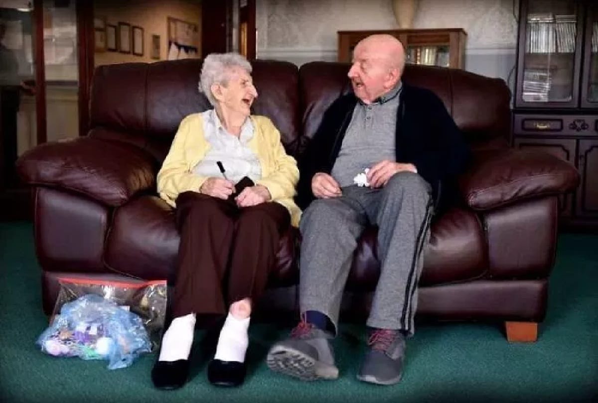 mothers day special 100 year old mother and 82 year old son