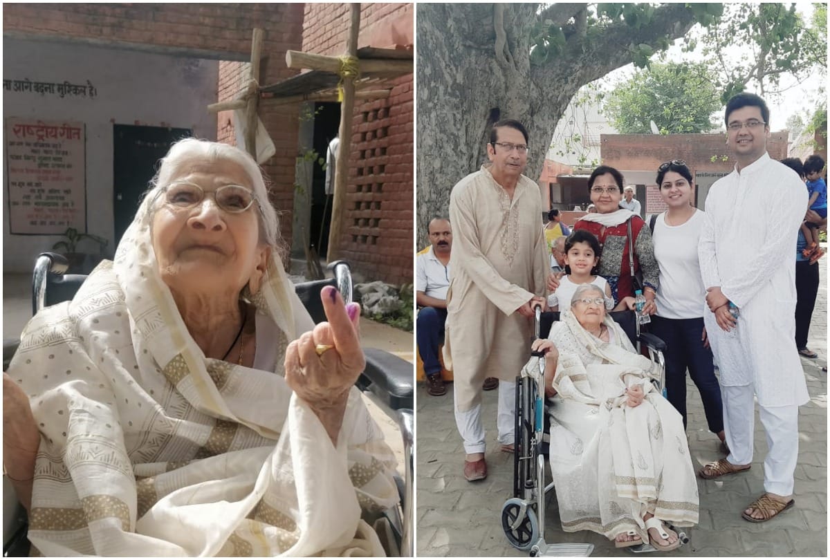 Lok Sabha Chunav 2019: 89 years old Gurgaon women cast vote on her birthday